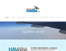 Tablet Screenshot of dronemedia.com